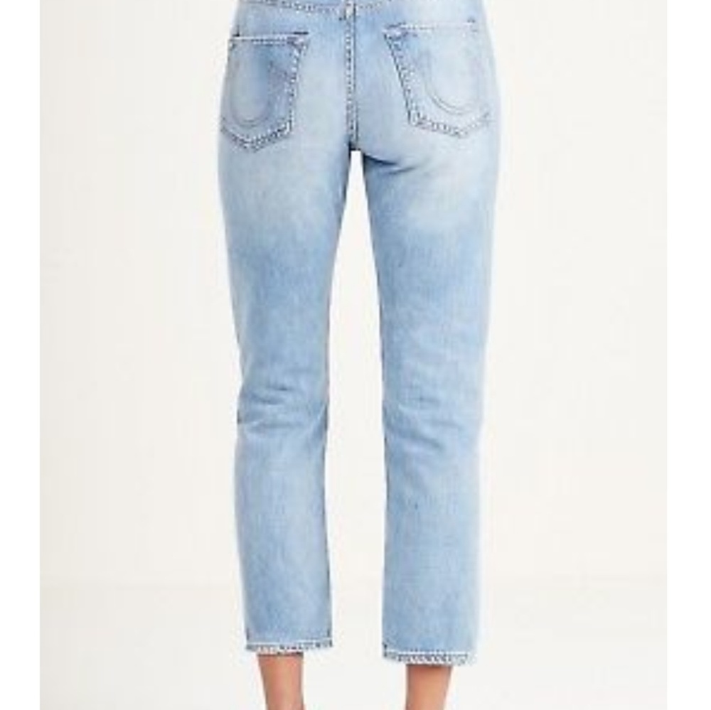 True Religion‎ - Distressed Cropped Jeans